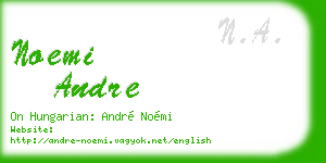 noemi andre business card